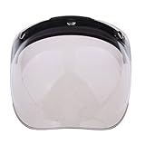 Gazechimp Universal 3 Druckknopf Bubble Helm Visier Motorrad Face Up...