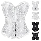Shyllin Damen Vollbrust Corsage Korsett Top, Vollbruste Corsage Korsett Top...