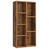 VASAGLE Bücherschrank, Bücherregal, mit 7 Fächern, Büroregal,...
