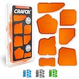 CRAFOX® Fugenglätter 7er SET ORANGE | Extra große Silikon Abzieher mit...