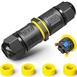 PEBA Kabelverbinder Wasserdicht 3 polig, IP68 Wasserdichte Kabelverbinder...