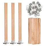 VABNEER 50 Stücke Docht für Kerzen Holz Kerze Docht Kerzen Dochte für...