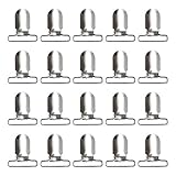 LiteTour 20 Stück 3,2 cm Hosenträger-Clips aus robustem Metall,...