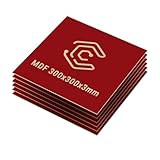 Creatorally MDF Platten 3mm, Laser Holzplatte Bretter 30x30 cm 6 Stück,...