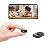 XNJ Mini WLAN Kamera, 4K HD Überwachungskamera 180° drehbarem Objektiv,...