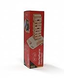 Idena - Wackelturm Spiel aus Holz, Geschicklichkeitsspiel mit 54 Bausteinen...