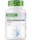 Hyaluronsäure - 120 Kapseln mit 500 mg Hyaluron für 4 Monate - 500-700...
