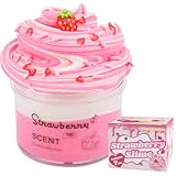 Erdbeer-Butter-Slime, 200 g – Duftendes Slime-Set Spielzeug – Süßes...
