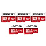 Kootion Micro SD Karten 16GB Class 10 5er Pack Mini SD Karte 5 STK...