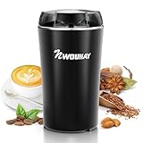 NWOUIIAY Kaffeemühle Elektrisch mit Edelstahlklingen, 300W Elektrische...