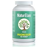 Magnesium Glycinat Hochdosiert Kapseln - 270 Vegane Kapseln, 770mg...