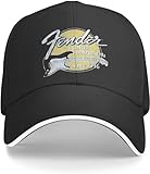 Baseballkappe Hip Hop Sonnenhut Fender Gitarre Retro für Männer und...