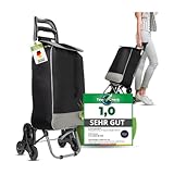 Einkaufstrolley [Treppensteigerfunktion] - Einkaufstrolley faltbar [36 L...