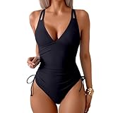 DOINEUFL Badeanzug Damen Bauchweg – Sexy Monokini mit Push Up,...