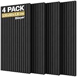 4 Pack Akustikpaneele Selbstklebend, TONOR 120x60x1.8cm große...