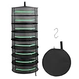 QWORK® Trockennetz, 8-lagiges Mesh-Kräutertrocknerregal, Hängendes...
