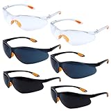 Schutzbrille 6er Set, Arbeitsschutzbrillen Sicherheitsbrille, Schutzbrille...