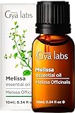 Gya Labs Ätherisches Melissenöl (10 ml) – Süßer, krautiger Duft