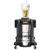 DEWALT Staubabscheider mit 10 Gal Edelstahltank, 99,5% Effizienz...