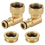 2pcs Messing 90 Grad Schlauch Tap Stecker Für...