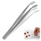 Briefmarken Pinzette lang – 11,5 cm Löffel Pinzette aus Edelstahl,...