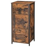 HOOBRO Beistellschrank mit Schublade, Kommode Schrank im Vintage-Stil,...