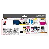 Marabu 1116000000087 - Porcelain & Glass Starter Set Matt, Porzellan- und...