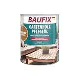 BAUFIX Gartenholz-Pflegeöl farblos, seidenmatt, 1 Liter,...