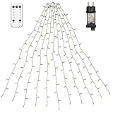 NLNEY Weihnachtsbaum Lichterkette, 2M 400LEDs 20 Stränge...