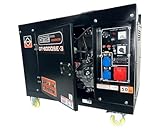 DeTec. Dieselstromerzeuger 6500 Watt Notstromaggregat I 3 Phasen...