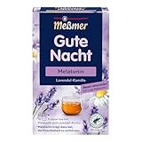 Meßmer Gute Nacht | Melatonin | Kräutertee mit Lavendel und Kamille | 16...