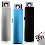 3 Stück Sturmfeuerzeug Elektronisches Feuerzeug, USB Feuerzeug Lichtbogen...