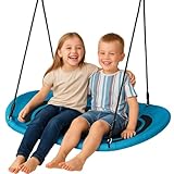Ovale Nestschaukel – 167 × 71 cm | 150 kg belastbar | Höhenverstellbar...