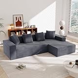 A ALFRESCOOL Ecksofa mit Schlaffunktion - Big Sofa 3 Sitzer für...
