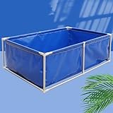 Aufstellbarer rechteckiger Metallrahmen-Schwimmbad für Kinder und...