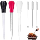 Fleischspritze 6-teiliges Set, Bratenspritze, Turkey Baster, Inklusive...