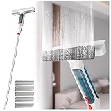 RYJYQYX 4 in 1 Sprüh Fensterputzer mit 41-190 cm 4-teiligem...