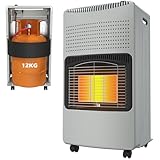 PEILU Keramik Gasheizstrahler, Faltbare Raumheizungen 3 Stufiger Heizmodus...