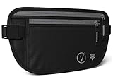 Vantamo Bauchtasche Damen Ultraflach mit RFID-Schutz, Geldgürtel für...