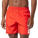 PUMA Herren Swim Men's Mid Shorts Swim Trunks, Rot, L