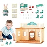 Puppenhaus aus Holz, Puppenhaus Set, Puppenhaus aus Holz, Spielset für...