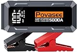 Povasee Starthilfe Powerbank, 5000A Starthilfe mit 3 Zoll LCD-Display,...