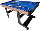 Billardtisch TopTable Fun Fold-Up Wood 5ft - Leicht Klappbarer Billard