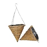 DOITOOL 2 Stück Teiliges Natürliches Rattan Hängetopf Handgefertigte...