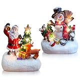 Weihnachtsdeko Weihnachtsdorf mit Beleuchtung Weinachtsdekorationen...
