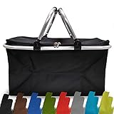 e-Best Faltbarer Einkaufskorb 25L - Ideal für den Wocheneinkauf mit...