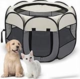 Welpenauslauf Hundebox Faltbar Wasserdicht Tierlaufstall Abnehmbar...