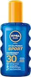 NIVEA SUN UV Dry Protect Sport Sonnenspray LSF 30 (200 ml), 100%...