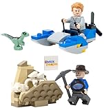 LEGO Jurassic World HOL Dir Die Grady-Minifigur Mit Swampspeeder Und Alan...