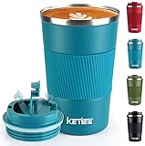 KETIEE Kaffeebecher to go,380ml Thermobecher Kaffee-to-go,Kaffeebecher...